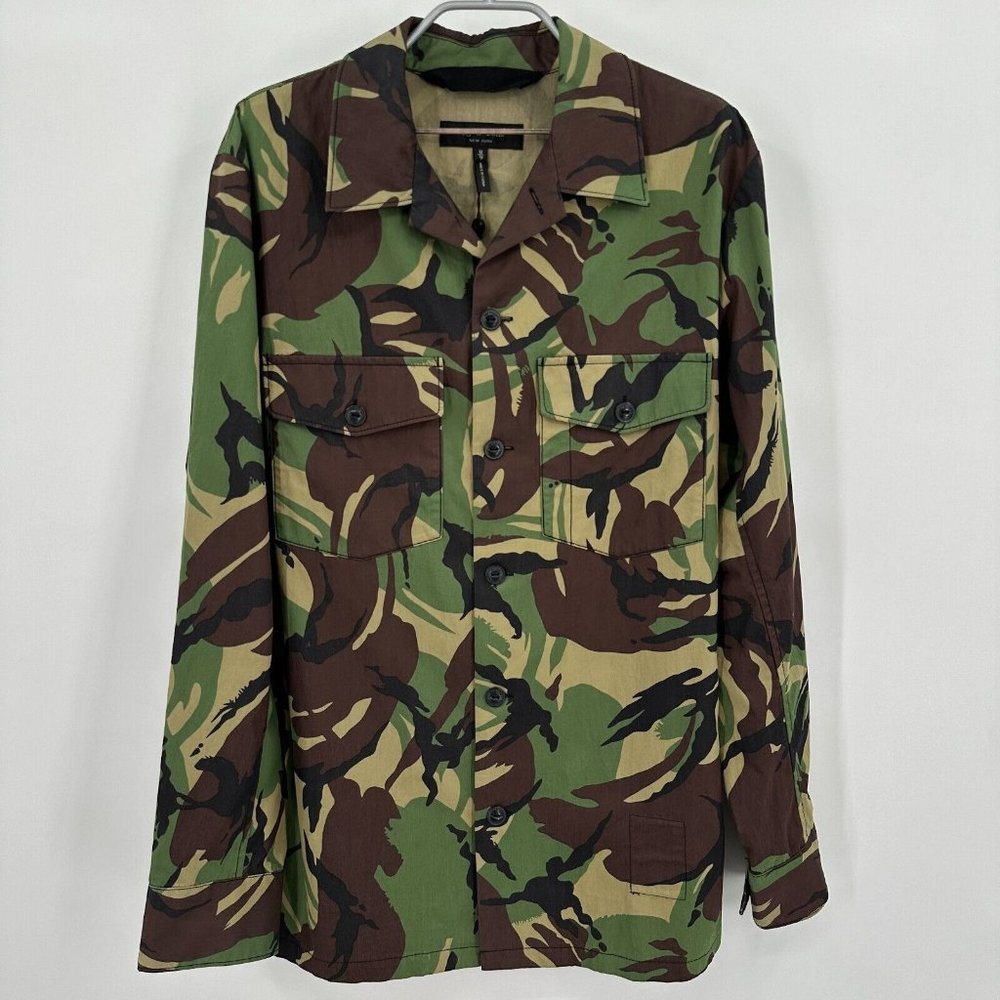 Rag & Bone Men's M42 Camo Cotton Blend Shirt Jacket sz M NWT Green Camouflage